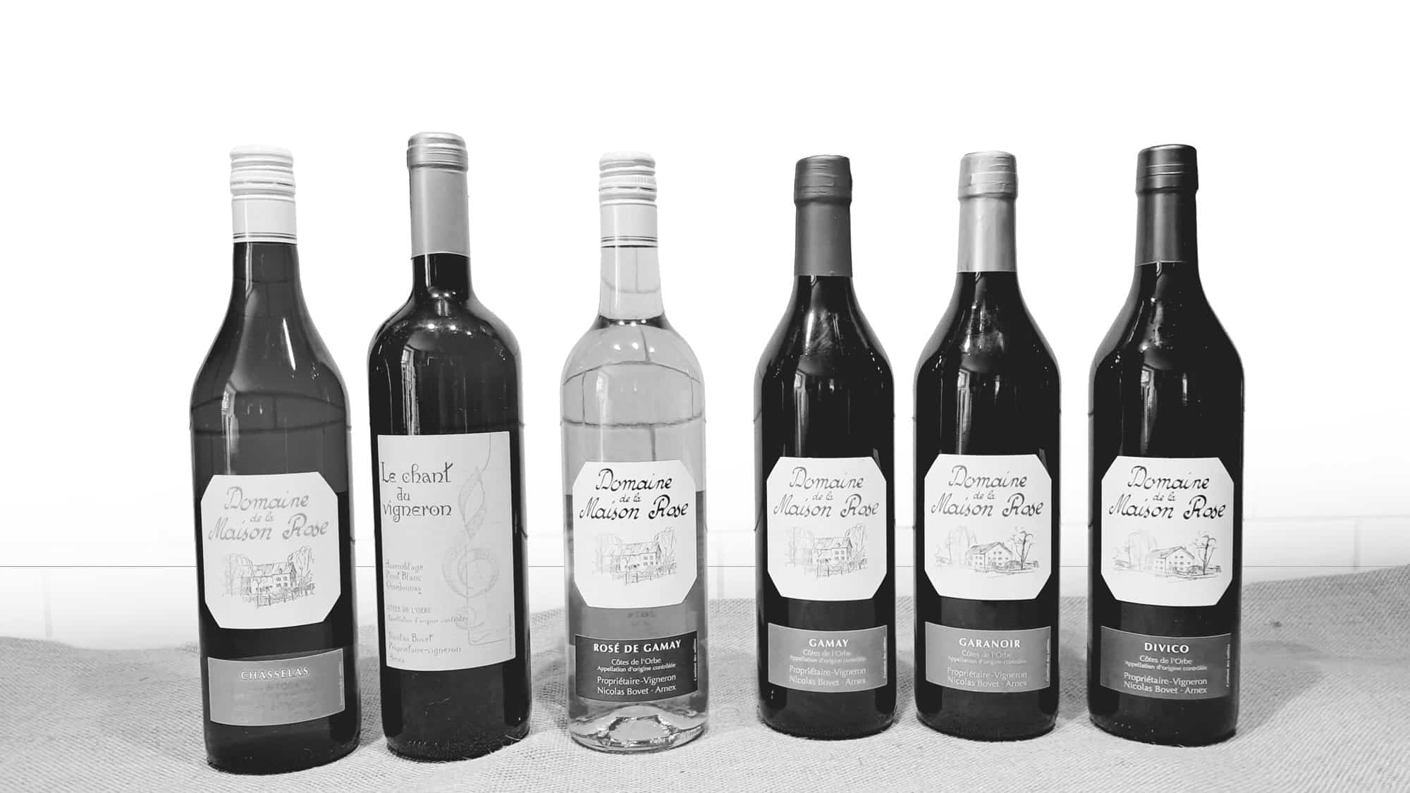 Sélection de vins du Domaine de la Maison Rose